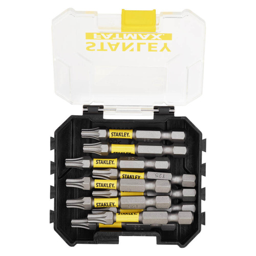 Зображення Набір біт STANLEY FatMax, Torx, T25, L=50 мм, 10 шт, пластиковий кейс фото 3