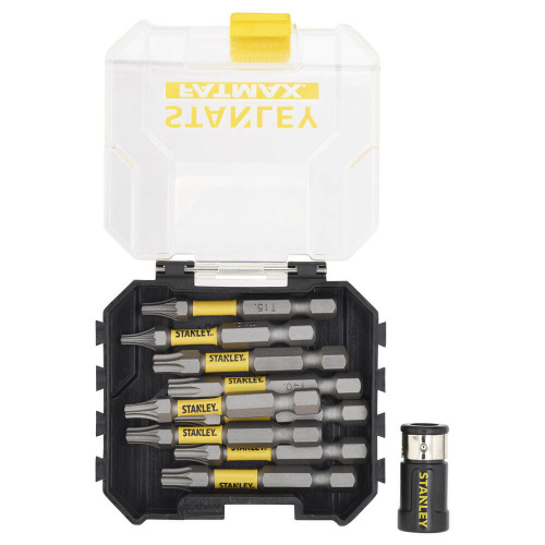 Зображення Набір біт STANLEY FatMax, Torx, T10, T15, T20, T25, T30, Т40, L=50 мм, 10 шт, пластиковий кейс фото 4