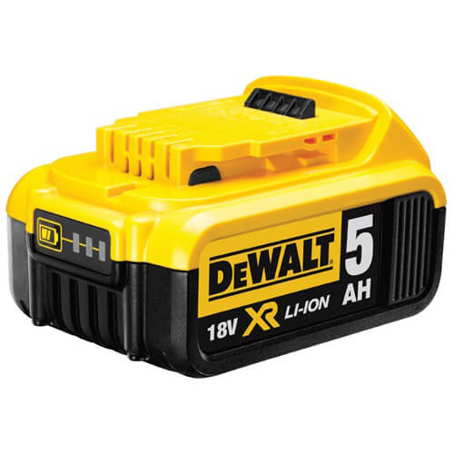 Зображення Акумуляторна батарея DeWALT, 18 В, 5 Ач, час зарядки 50 хв, вага 0.65 кг