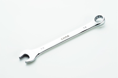 Зображення Ключ рожково-накидний полірований CrV 14мм