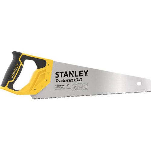 Зображення Ножівка STANLEY "Tradecut" універсальна, з загартованими зубами, L = 450мм, 11 tpi.