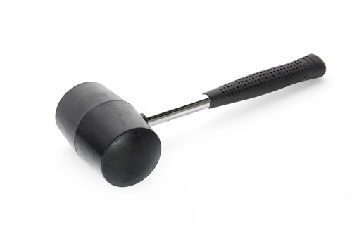 Зображення Киянка гумова 225гр/40мм чорна з металевою ручкою