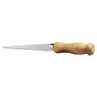 Ножівка STANLEY по гіпсокартону, вузька, L=152мм, 6 зубів на дюйм, з дерев'яною ручкою.