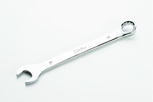 Зображення Ключ рожково-накидний полірований CrV 21мм