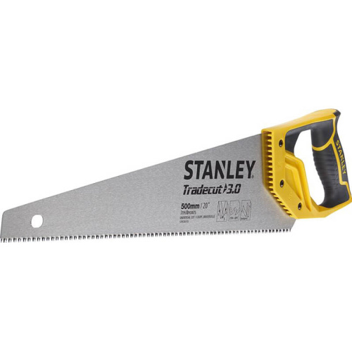 Зображення Ножівка STANLEY "Tradecut" універсальна, з загартованими зубами, L = 500мм, 11 tpi.