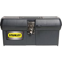 Ящик STANLEY 16", 400x209x183мм , пластмасовий, з металевим замком.