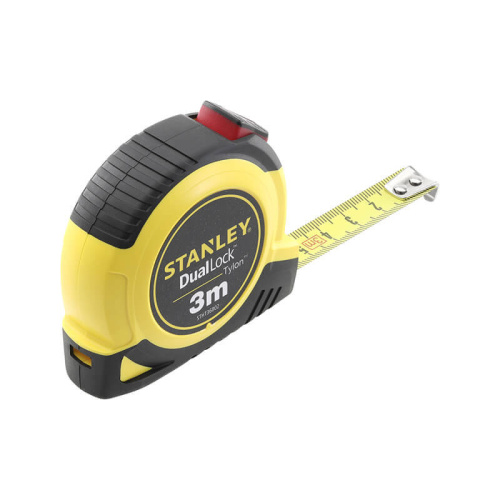 Зображення Рулетка вимірювальна STANLEY "Tylon ™ Dual Lock", 3мх13 мм, з двома варіантами фіксації стрічки, в п