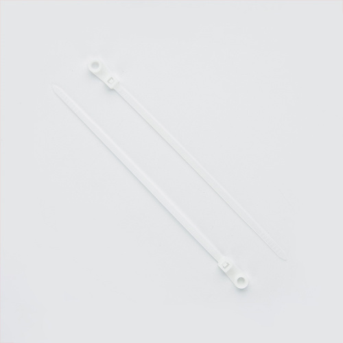 Зображення Хомут нейлоновий з кільцем 4х150 білий Apro  (пач.100шт) фото 3