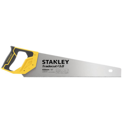 Зображення Ножівка STANLEY "Tradecut" універсальна, з загартованими зубами, L = 450мм, 7 tpi.
